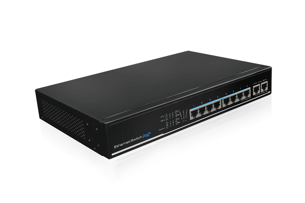 PoE коммутатор Utero SF10P-HM, 110W на 8 портов PoE коммутатор Utero SF10P-HM, 110W на 8 портов