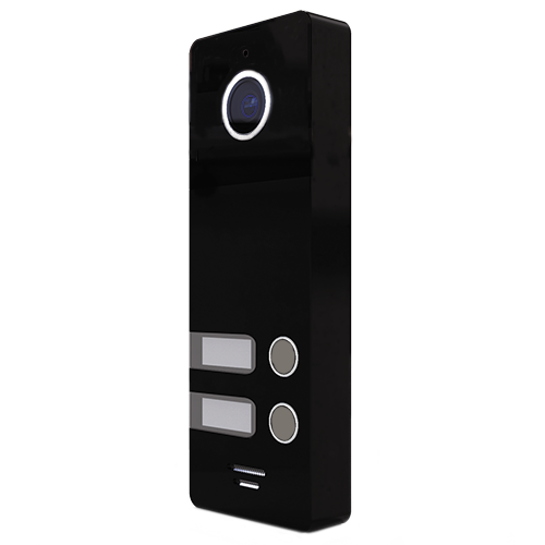 FANTASY 2 BLACK - вызывная панель 800 ТВЛ, 136° на 2 абонента, чёрная