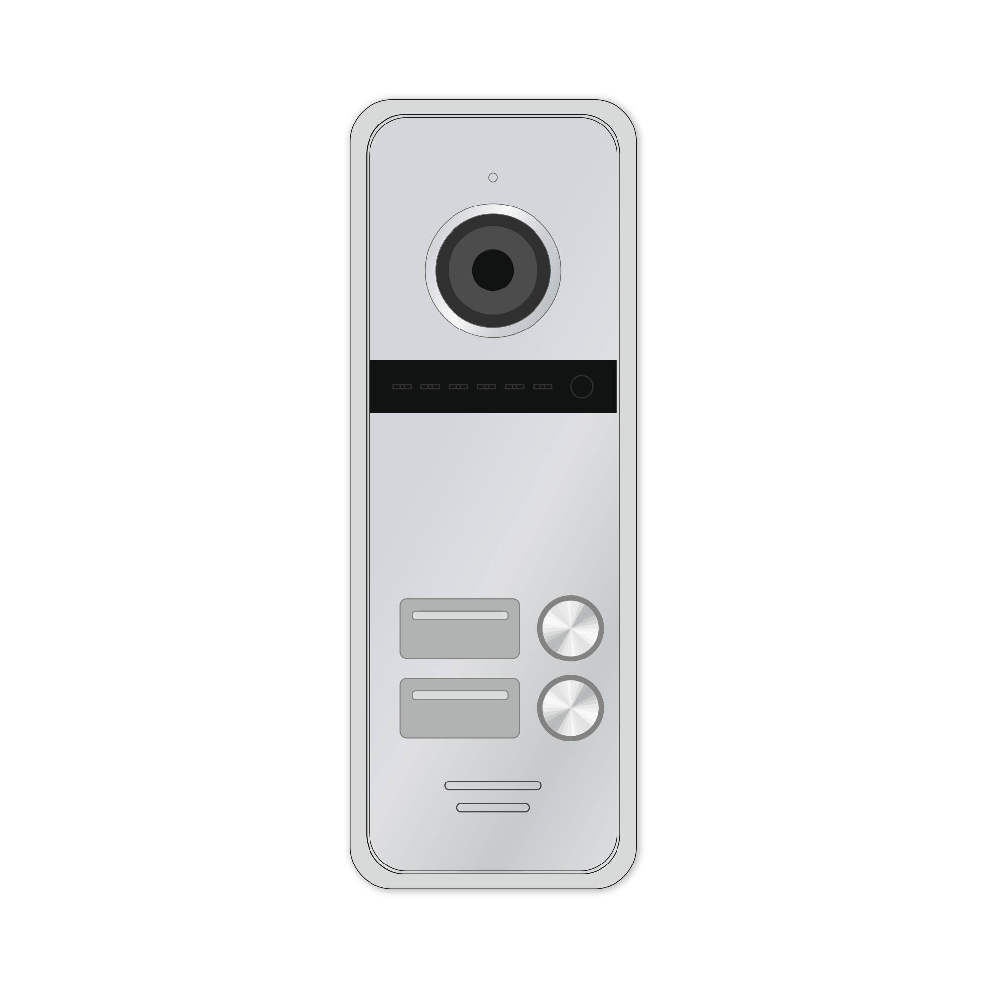 FANTASY 2 HD SILVER - вызывная панель 1.3 Мп, 127° на 2 абонента, серебряная