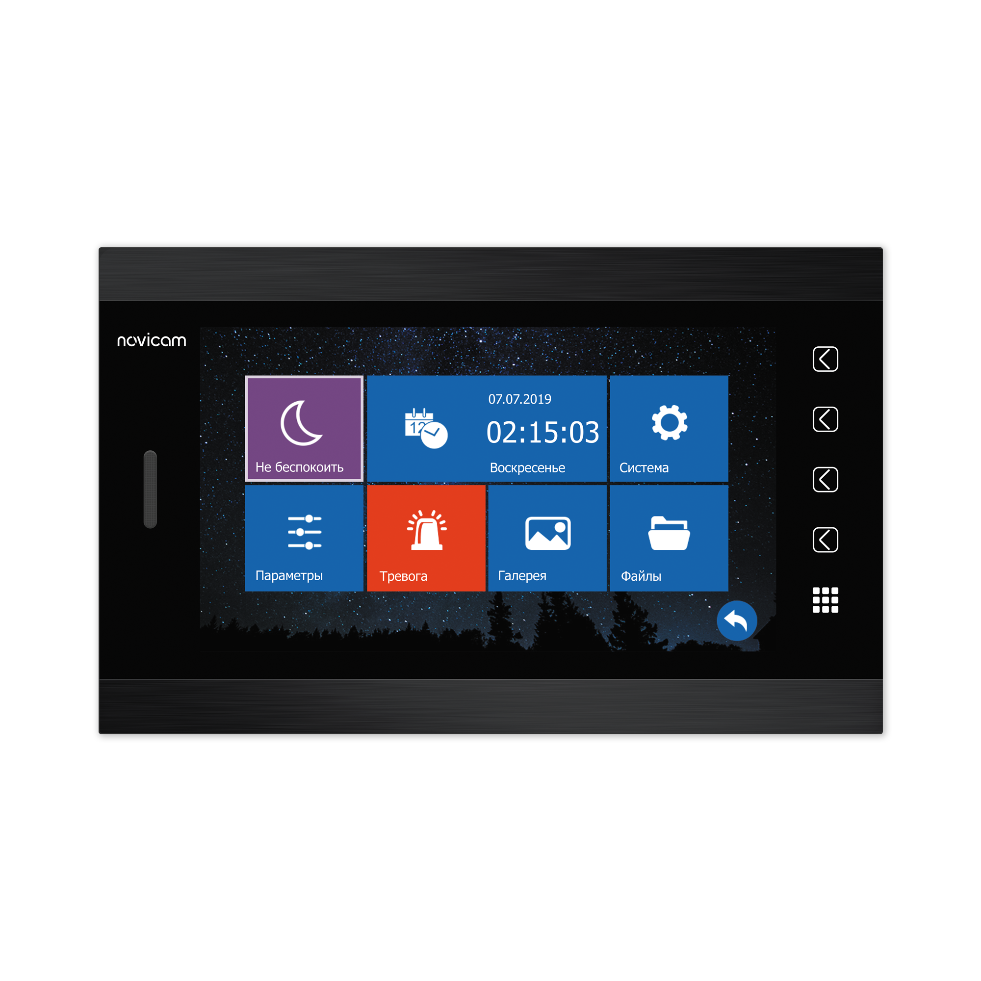 MAGIC 10 DARK HD - монитор HD домофона 10.1" с записью, чёрный
