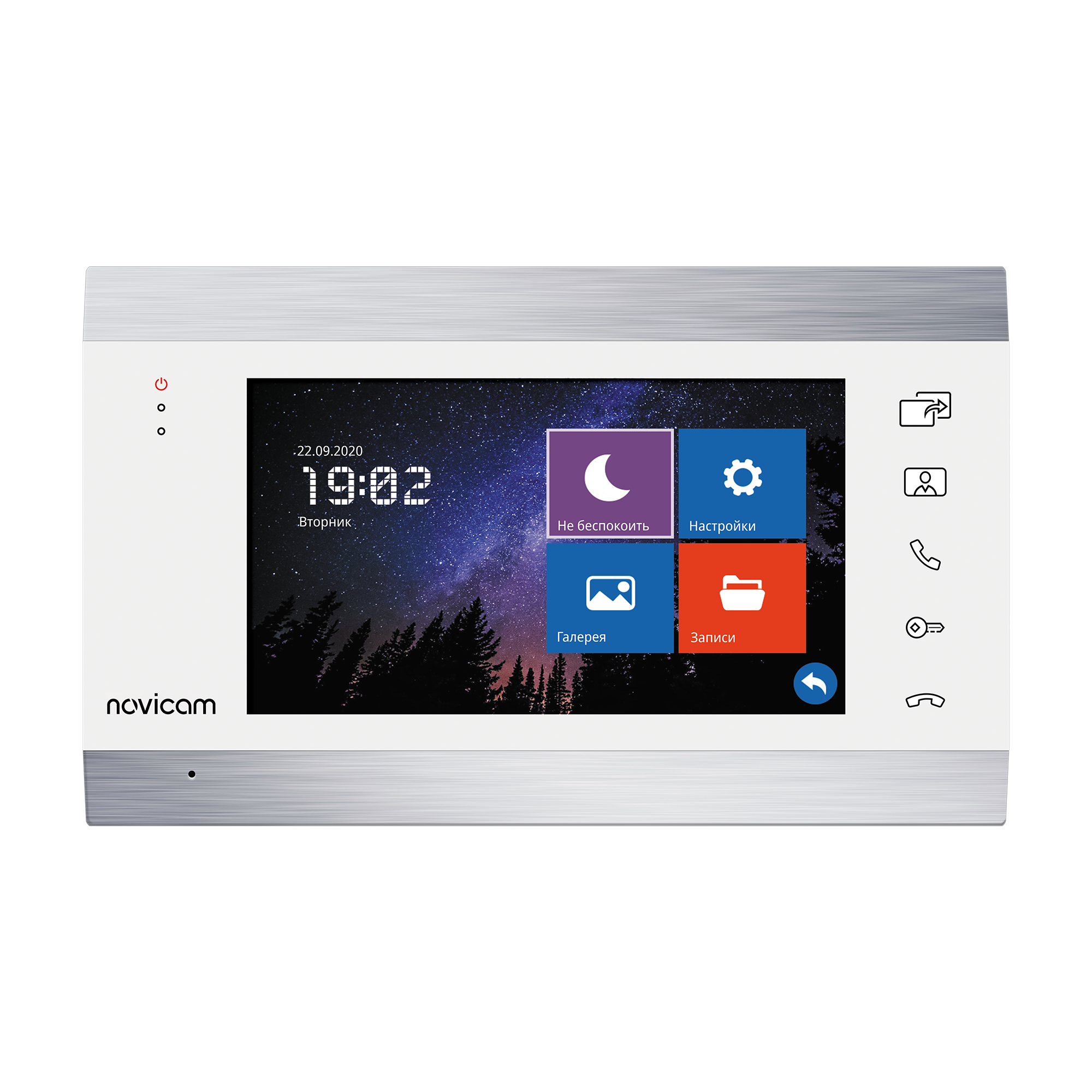 MAGIC 7 WHITE HD - монитор HD домофона 7" с записью, белый