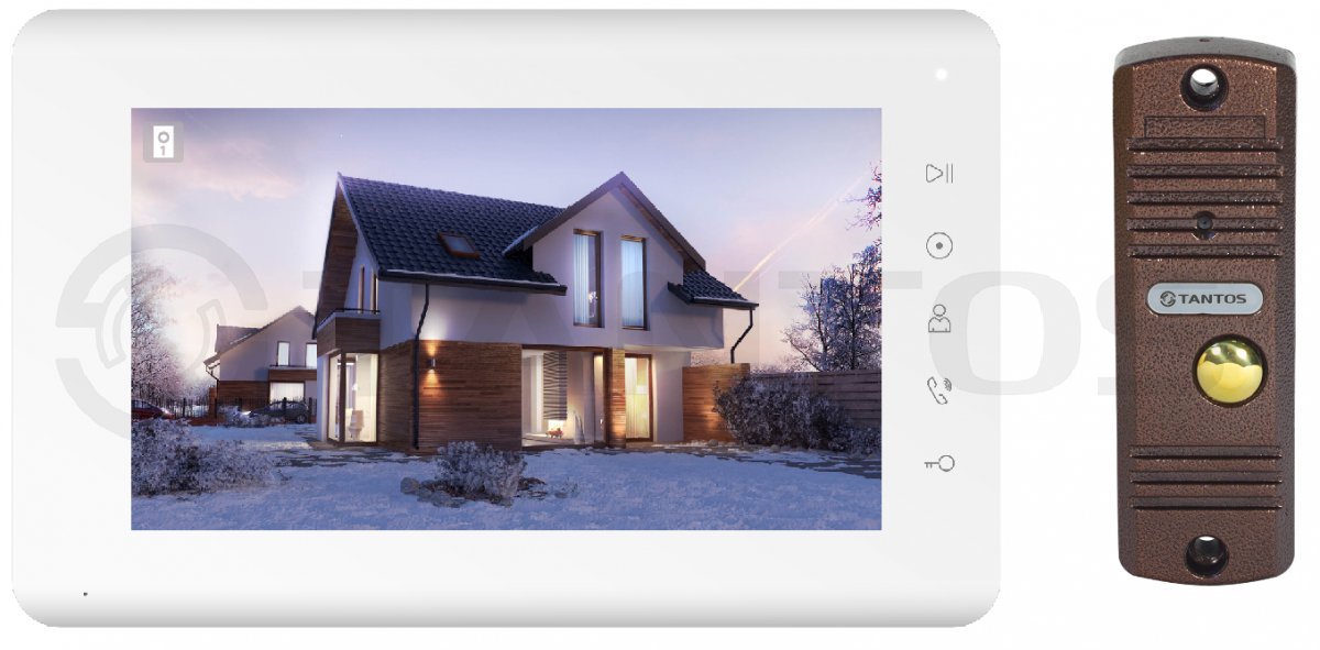 Комплект домофона Mia Kit: монитор 7 Mia+вызывная панель Walle+ (медь)