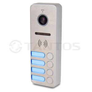 Вызывная панель Tantos iPanel 2 (Metal) на 4 абонента Вызывная панель Tantos iPanel 2 (Metal) на 4 абонента